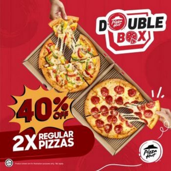 Pizza-Hut-Double-Box-Promo-350x349 - Beverages Food , Restaurant & Pub Johor Kedah Kelantan Kuala Lumpur Melaka Negeri Sembilan Online Store Pahang Penang Perak Perlis Pizza Promotions & Freebies Putrajaya Sabah Sarawak Selangor Terengganu 