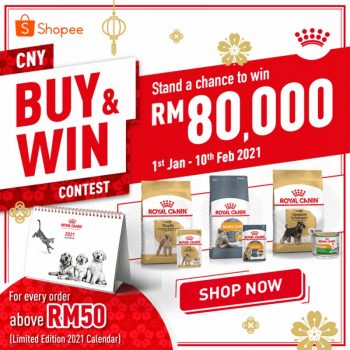 Royal-Canin-CNY-Contest-at-Shopee-350x350 - Events & Fairs Johor Kedah Kelantan Kuala Lumpur Melaka Negeri Sembilan Online Store Pahang Penang Perak Perlis Pets Putrajaya Sabah Sarawak Selangor Sports,Leisure & Travel Terengganu 