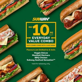 SUBWAY-Everyday-Value-Combo-350x350 - Beverages Food , Restaurant & Pub Johor Kedah Kelantan Kuala Lumpur Melaka Negeri Sembilan Pahang Penang Perak Perlis Promotions & Freebies Putrajaya Sabah Sarawak Selangor Terengganu 