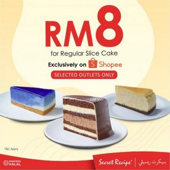 Secret-Recipe-Cake-at-RM8-Promotion-on-Shopee-350x350 - Beverages Cake Food , Restaurant & Pub Johor Kedah Kelantan Kuala Lumpur Melaka Negeri Sembilan Pahang Penang Perak Perlis Promotions & Freebies Putrajaya Sabah Sarawak Selangor Terengganu 