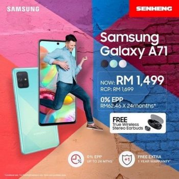 Senheng-Samsung-Galaxy-A71-Promo-350x350 - Electronics & Computers IT Gadgets Accessories Johor Kedah Kelantan Kuala Lumpur Melaka Mobile Phone Negeri Sembilan Pahang Penang Perak Perlis Promotions & Freebies Putrajaya Sabah Sarawak Selangor Terengganu 