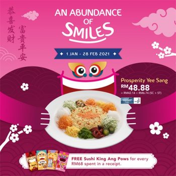 Sushi-King-An-Abundance-Of-Smiles-350x350 - Beverages Food , Restaurant & Pub Johor Kedah Kelantan Kuala Lumpur Melaka Negeri Sembilan Pahang Penang Perak Perlis Promotions & Freebies Putrajaya Sabah Sarawak Selangor Terengganu 