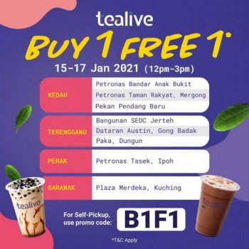 Tealive-Buy-1-FREE-1-Promotion-350x350 - Beverages Food , Restaurant & Pub Johor Kedah Kelantan Kuala Lumpur Melaka Negeri Sembilan Pahang Penang Perak Perlis Promotions & Freebies Putrajaya Sabah Sarawak Selangor Terengganu 