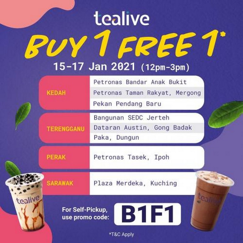 Tealive promotion 2021