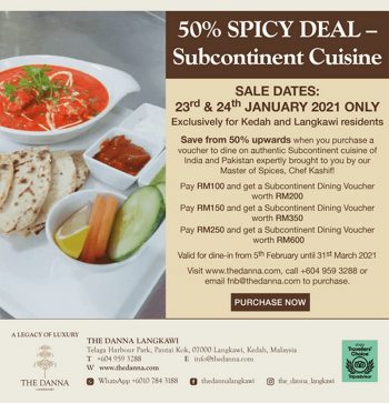The-Danna-Langkawi-50-Spicy-Deal-350x363 - Beverages Food , Restaurant & Pub Kedah Promotions & Freebies 