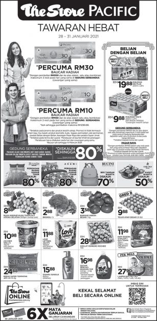 The-Store-and-Pacific-Hypermarket-Weekend-Promotion-1-1-307x625 - Johor Kedah Kelantan Kuala Lumpur Melaka Negeri Sembilan Pahang Penang Perak Perlis Promotions & Freebies Putrajaya Sabah Sarawak Selangor Supermarket & Hypermarket Terengganu 