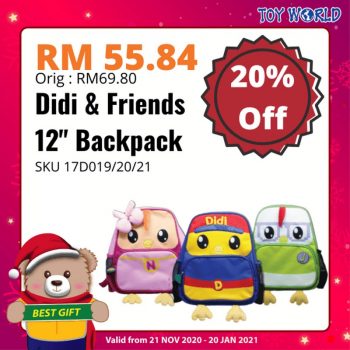 Toy-World-20-off-Promo-350x350 - Baby & Kids & Toys Johor Kedah Kelantan Kuala Lumpur Melaka Negeri Sembilan Online Store Pahang Penang Perak Perlis Promotions & Freebies Putrajaya Sabah Sarawak Selangor Terengganu Toys 