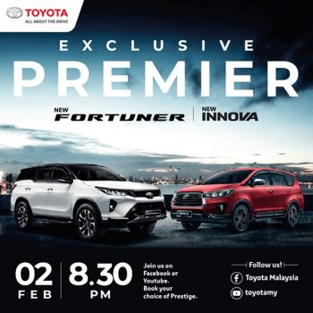 Toyota-New-Fortuner-and-Innova-Premiere-350x350 - Automotive Events & Fairs Johor Kedah Kelantan Kuala Lumpur Melaka Nationwide Negeri Sembilan Online Store Pahang Penang Perak Perlis Putrajaya Sabah Sarawak Selangor Terengganu 