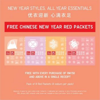 Uniqlo-Free-Chinese-New-Year-Red-Packets-Promotion-350x350 - Apparels Fashion Accessories Fashion Lifestyle & Department Store Johor Kedah Kelantan Kuala Lumpur Melaka Negeri Sembilan Online Store Pahang Penang Perak Perlis Promotions & Freebies Putrajaya Sabah Sarawak Selangor Terengganu 