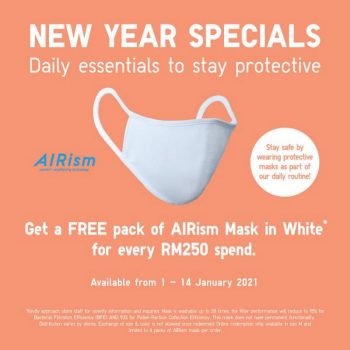 Uniqlo-New-Year-Promotion-Free-AIRism-Mask-350x350 - Apparels Fashion Accessories Fashion Lifestyle & Department Store Johor Kedah Kelantan Kuala Lumpur Melaka Negeri Sembilan Online Store Pahang Penang Perak Perlis Promotions & Freebies Putrajaya Sabah Sarawak Selangor Terengganu 