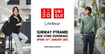 Uniqlo-Store-Expansion-Sale-at-Sunway-Pyramid-350x183 - Apparels Fashion Accessories Fashion Lifestyle & Department Store Malaysia Sales Selangor 