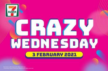 7-Eleven-Crazy-Wednesday-Promotion-350x232 - Beverages Food , Restaurant & Pub Johor Kedah Kelantan Kuala Lumpur Melaka Negeri Sembilan Pahang Penang Perak Perlis Promotions & Freebies Putrajaya Sabah Sarawak Selangor Supermarket & Hypermarket Terengganu 