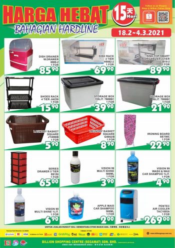 BILLION-Hardline-Promotion-at-Segamat-350x495 - Johor Promotions & Freebies Supermarket & Hypermarket 