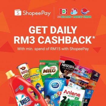 BILLION-Pantai-Timor-Daily-Cashback-Promotion-with-ShopeePay-350x350 - Johor Kedah Kelantan Kuala Lumpur Melaka Negeri Sembilan Pahang Penang Perak Perlis Promotions & Freebies Putrajaya Sabah Sarawak Selangor Supermarket & Hypermarket Terengganu 