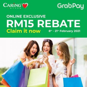 Caring-Pharmacy-Online-RM15-Rebate-Promotion-with-GrabPay-350x350 - Beauty & Health Health Supplements Johor Kedah Kelantan Kuala Lumpur Melaka Negeri Sembilan Online Store Pahang Penang Perak Perlis Personal Care Promotions & Freebies Putrajaya Sabah Sarawak Selangor Terengganu 