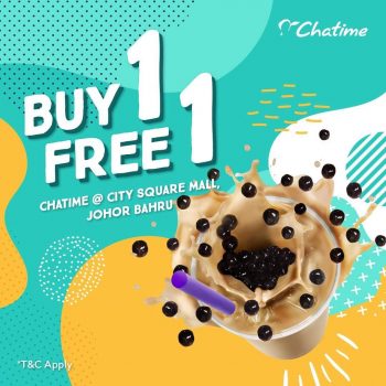 Chatime-Buy-1-Free-1-Promo-at-City-Square-JB-350x350 - Beverages Food , Restaurant & Pub Johor Promotions & Freebies 