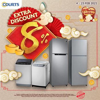 Courts-Febulous-Festive-Extra-Discounts-350x350 - Electronics & Computers Furniture Home & Garden & Tools Home Appliances Home Decor IT Gadgets Accessories Johor Kedah Kelantan Kuala Lumpur Melaka Negeri Sembilan Online Store Pahang Penang Perak Perlis Promotions & Freebies Putrajaya Sabah Sarawak Selangor Terengganu 