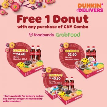 Dunkin-Donuts-CNY-Combo-Promotion-on-FoodPanda-GrabFood-1-350x350 - Beverages Food , Restaurant & Pub Johor Kedah Kelantan Kuala Lumpur Melaka Negeri Sembilan Online Store Pahang Penang Perak Perlis Promotions & Freebies Putrajaya Sabah Sarawak Selangor Terengganu 