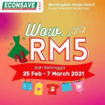 Econsave-RM5-Fair-Promotion-350x350 - Johor Kedah Kelantan Kuala Lumpur Melaka Negeri Sembilan Pahang Penang Perak Perlis Promotions & Freebies Putrajaya Selangor Supermarket & Hypermarket Terengganu 