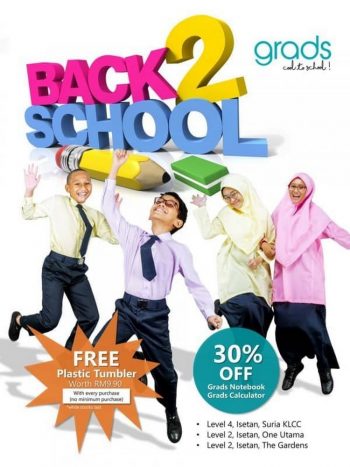 Grads-Back-2-School-Promo-at-ISETAN-350x467 - Books & Magazines Kuala Lumpur Promotions & Freebies Selangor Stationery 