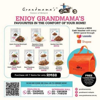 Grandmamas-Ready-to-Eat-Meals-Promo-on-Shopee-Lazada-350x350 - Beverages Food , Restaurant & Pub Johor Kedah Kelantan Kuala Lumpur Melaka Negeri Sembilan Online Store Pahang Penang Perak Perlis Promotions & Freebies Putrajaya Sabah Sarawak Selangor Terengganu 