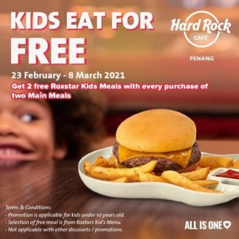 Hard-Rock-Cafe-Kids-Eat-for-Free-Promo-350x350 - Beverages Food , Restaurant & Pub Penang Promotions & Freebies 