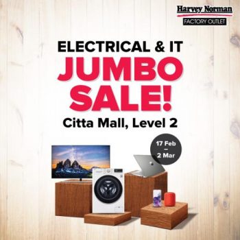 Harvey-Norman-Electrical-IT-Jumbo-Sale-at-Citta-Mall-350x350 - Computer Accessories Electronics & Computers Home Appliances IT Gadgets Accessories Kitchen Appliances Malaysia Sales Selangor 