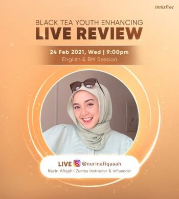 Innisfree-Black-Tea-Youth-Enhancing-Live-Review-350x389 - Events & Fairs Johor Kedah Kelantan Kuala Lumpur Melaka Negeri Sembilan Others Pahang Penang Perak Perlis Putrajaya Sabah Sarawak Selangor Terengganu 