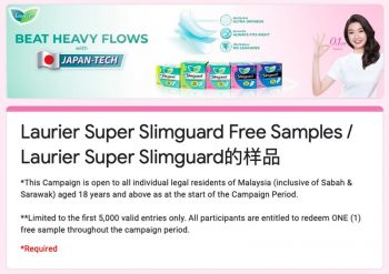 Laurier-Super-Slimguard-Samples-Giveaway-350x247 - Johor Kedah Kelantan Kuala Lumpur Melaka Negeri Sembilan Online Store Others Pahang Penang Perak Perlis Promotions & Freebies Putrajaya Sabah Sarawak Selangor Terengganu 