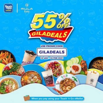 MULA-Eats-55-off-Promo-350x350 - Beverages Food , Restaurant & Pub Johor Kedah Kelantan Kuala Lumpur Melaka Negeri Sembilan Online Store Pahang Penang Perak Perlis Promotions & Freebies Putrajaya Sabah Sarawak Selangor Terengganu 