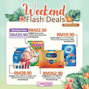 Manjaku-Weekend-Flash-Deals-Promotion-350x350 - Baby & Kids & Toys Babycare Children Fashion Johor Kedah Kelantan Kuala Lumpur Melaka Negeri Sembilan Pahang Penang Perak Perlis Promotions & Freebies Putrajaya Sabah Sarawak Selangor Terengganu 