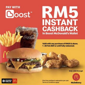 McDonalds-McDelivery-RM5-Instant-Cashback-Promotion-with-Boost-350x350 - Beverages Food , Restaurant & Pub Johor Kedah Kelantan Kuala Lumpur Melaka Negeri Sembilan Online Store Pahang Penang Perak Perlis Promotions & Freebies Putrajaya Sabah Sarawak Selangor Terengganu 