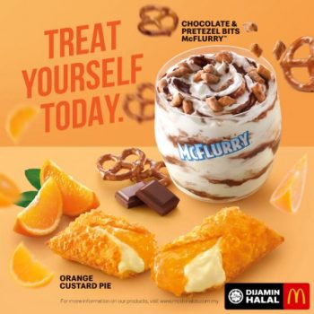 McDonalds-Orange-Custard-Pie-and-Chocolate-Pretzel-Bits-McFlurry-Promo-1-350x350 - Beverages Food , Restaurant & Pub Johor Kedah Kelantan Kuala Lumpur Melaka Negeri Sembilan Pahang Penang Perak Perlis Promotions & Freebies Putrajaya Sabah Sarawak Selangor Terengganu 