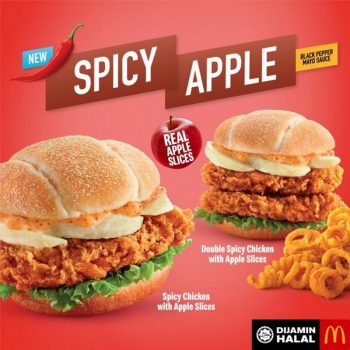 McDonalds-Spicy-Chicken-with-Apple-Slices-Promo-350x350 - Beverages Food , Restaurant & Pub Johor Kedah Kelantan Kuala Lumpur Melaka Negeri Sembilan Pahang Penang Perak Perlis Promotions & Freebies Putrajaya Sabah Sarawak Selangor Terengganu 