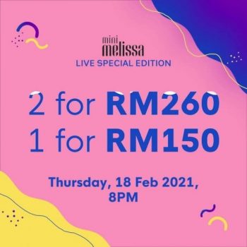 Melissa-Live-Special-Edition-350x350 - Events & Fairs Fashion Accessories Fashion Lifestyle & Department Store Johor Kedah Kelantan Kuala Lumpur Melaka Negeri Sembilan Online Store Pahang Penang Perak Perlis Putrajaya Sabah Sarawak Selangor Terengganu 