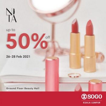 Nita-Cosmetics-Sale-Up-To-50-OFF-at-SOGO-350x350 - Beauty & Health Cosmetics Kuala Lumpur Malaysia Sales Personal Care Selangor 