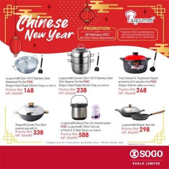 SOGO-La-Gourmet-Cookware-Promo-350x350 - Home & Garden & Tools Kitchenware Kuala Lumpur Promotions & Freebies Selangor 
