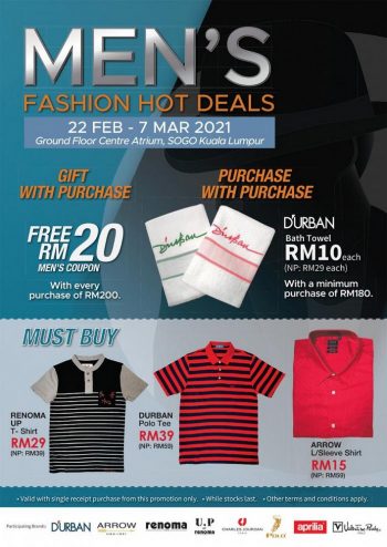 SOGO-Mens-Fashion-Hot-Deals-Promotion-350x494 - Apparels Fashion Accessories Fashion Lifestyle & Department Store Kuala Lumpur Promotions & Freebies Selangor Supermarket & Hypermarket 