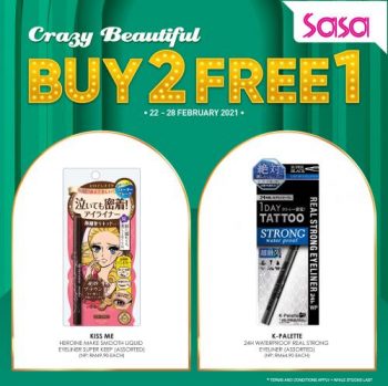 Sasa-Crazy-Beautiful-Buy-2-Free-1-Promotion-1-350x349 - Beauty & Health Cosmetics Johor Kedah Kelantan Kuala Lumpur Melaka Negeri Sembilan Pahang Penang Perak Perlis Personal Care Promotions & Freebies Putrajaya Sabah Sarawak Selangor Terengganu 