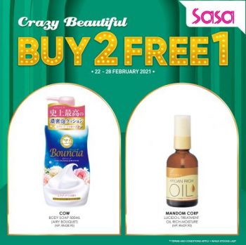 Sasa-Crazy-Beautiful-Buy-2-Free-1-Promotion-3-350x349 - Beauty & Health Cosmetics Johor Kedah Kelantan Kuala Lumpur Melaka Negeri Sembilan Pahang Penang Perak Perlis Personal Care Promotions & Freebies Putrajaya Sabah Sarawak Selangor Terengganu 