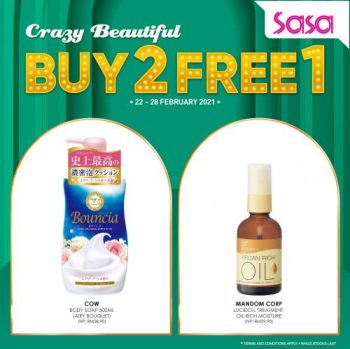 Sasa-Crazy-Beautiful-Buy-2-Free-1-Promotion-3-350x349 - Beauty & Health Cosmetics Johor Kedah Kelantan Kuala Lumpur Melaka Negeri Sembilan Pahang Penang Perak Perlis Personal Care Promotions & Freebies Putrajaya Sabah Sarawak Selangor Terengganu 