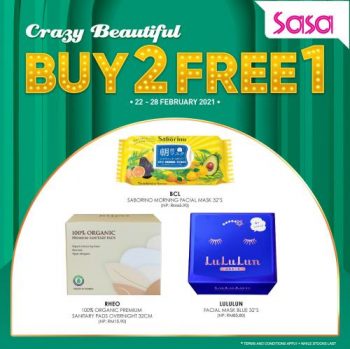 Sasa-Crazy-Beautiful-Buy-2-Free-1-Promotion-4-350x349 - Beauty & Health Cosmetics Johor Kedah Kelantan Kuala Lumpur Melaka Negeri Sembilan Pahang Penang Perak Perlis Personal Care Promotions & Freebies Putrajaya Sabah Sarawak Selangor Terengganu 