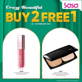 Sasa-Crazy-Beautiful-Buy-2-Free-1-Promotion-6-350x349 - Beauty & Health Cosmetics Johor Kedah Kelantan Kuala Lumpur Melaka Negeri Sembilan Pahang Penang Perak Perlis Personal Care Promotions & Freebies Putrajaya Sabah Sarawak Selangor Terengganu 