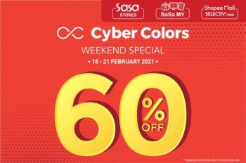 Sasa-Cyber-Colors-Weekend-Promotion-350x232 - Beauty & Health Cosmetics Johor Kedah Kelantan Kuala Lumpur Melaka Negeri Sembilan Online Store Pahang Penang Perak Perlis Personal Care Promotions & Freebies Putrajaya Sabah Sarawak Selangor Skincare Terengganu 