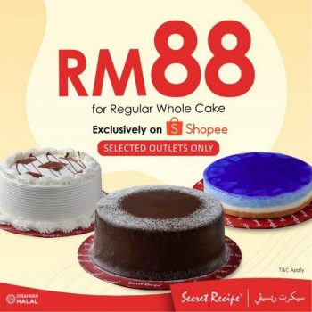 Secret-Recipe-Cake-Promotion-on-Shopee-350x350 - Beverages Cake Food , Restaurant & Pub Johor Kedah Kelantan Kuala Lumpur Melaka Negeri Sembilan Online Store Pahang Penang Perak Perlis Promotions & Freebies Putrajaya Sabah Sarawak Selangor Terengganu 