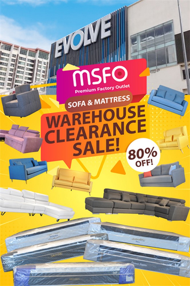 23 Feb 2021 Onward Sofa & Mattress Warehouse Clearance Sale at Evolve