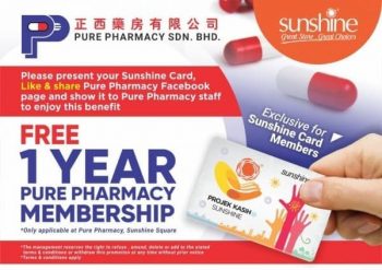 Sunshine-Pure-Pharmacy-Membership-Promo-350x247 - Beauty & Health Health Supplements Penang Personal Care Promotions & Freebies Supermarket & Hypermarket 