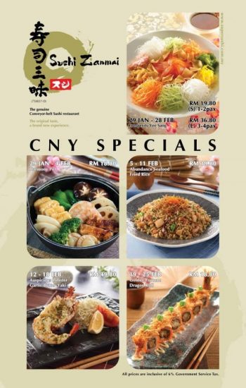 Sushi-Zanmai-CNY-Promo-at-Vivacity-Megamall-350x550 - Beverages Food , Restaurant & Pub Promotions & Freebies Sarawak 