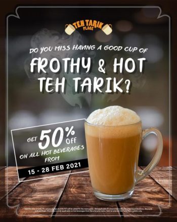 Teh-Tarik-Place-Hot-Beverages-50-OFF-Promotion-350x438 - Beverages Food , Restaurant & Pub Kuala Lumpur Promotions & Freebies Selangor 
