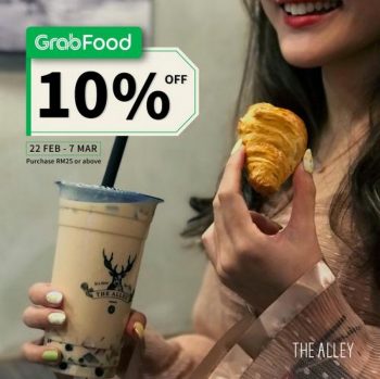 The-Alley-10-OFF-Promotion-on-GrabFood-350x349 - Beverages Food , Restaurant & Pub Johor Kedah Kelantan Kuala Lumpur Melaka Negeri Sembilan Online Store Pahang Penang Perak Perlis Promotions & Freebies Putrajaya Sabah Sarawak Selangor Terengganu 